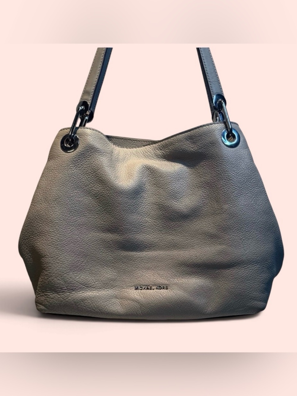 Michael Kors Elegant Gray Shoulder Bag